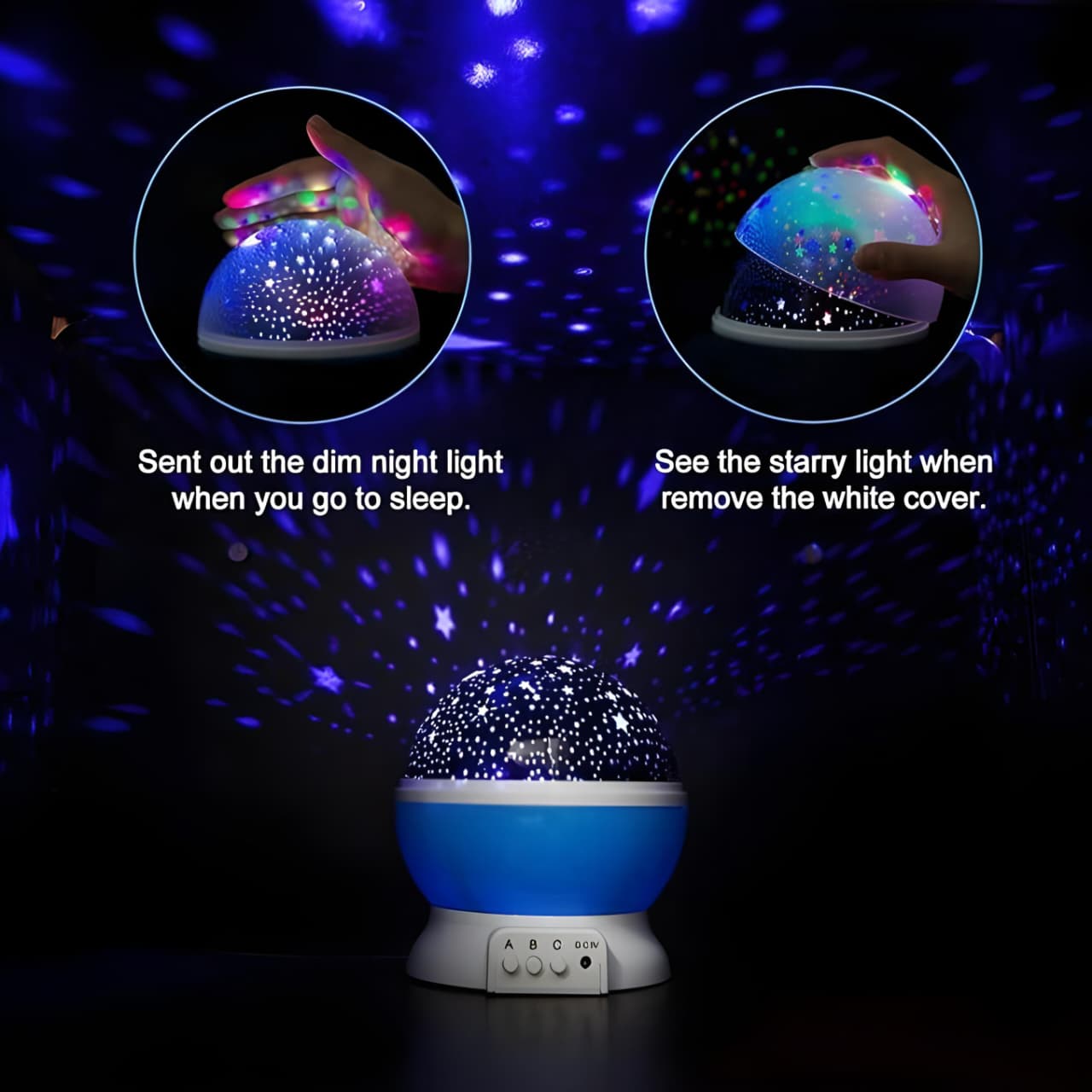 360° Moon Light Projector
