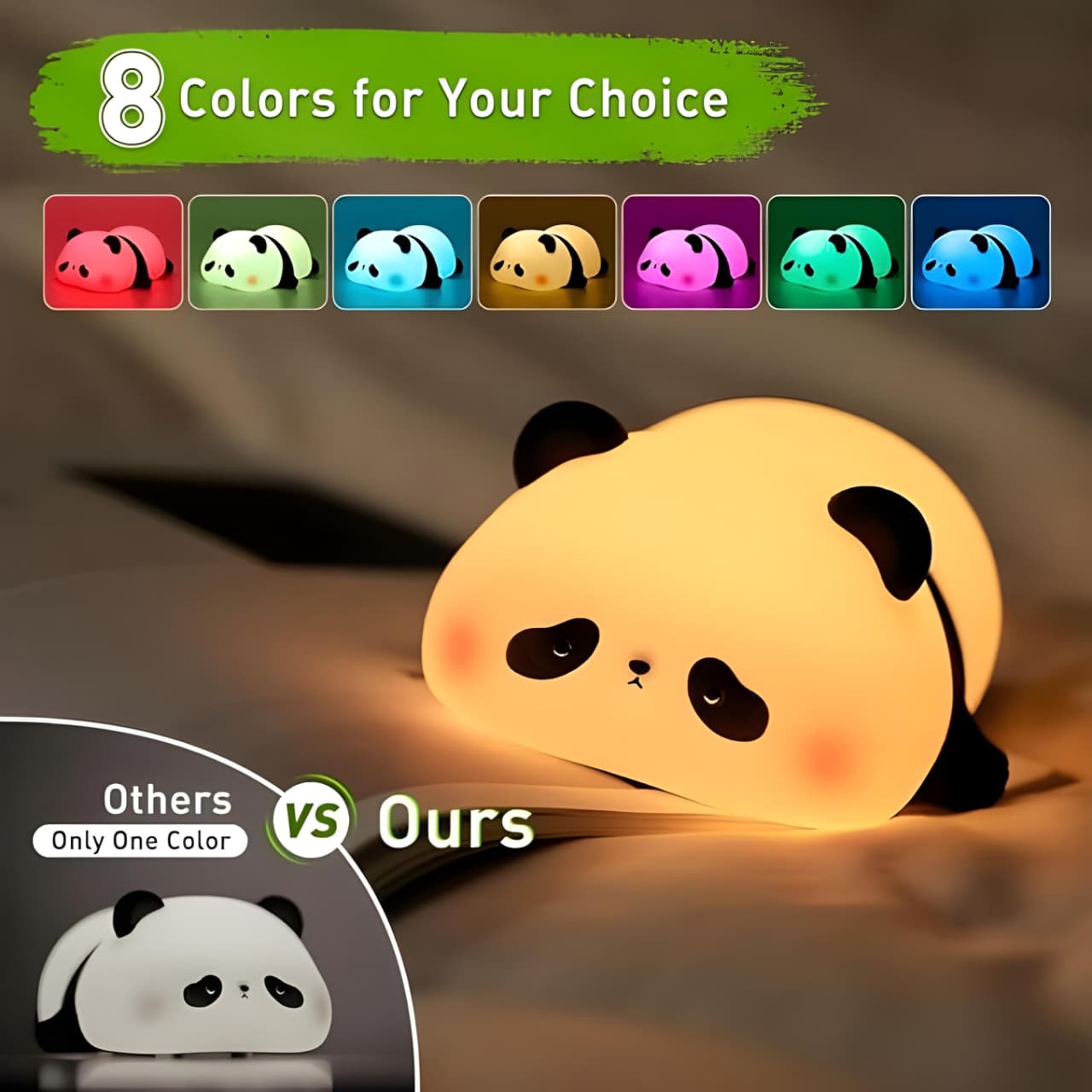 Lying Panda Night Lamp