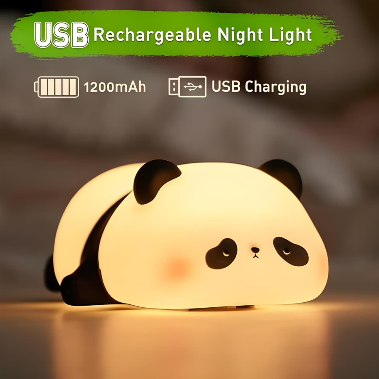 Lying Panda Night Lamp
