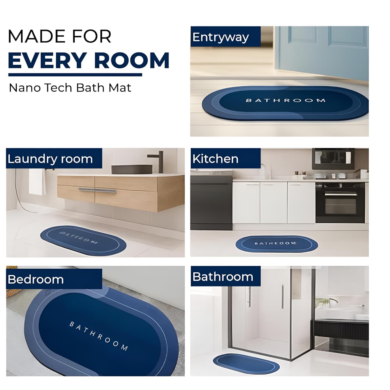 Bathroom Mat (Pack of 2)