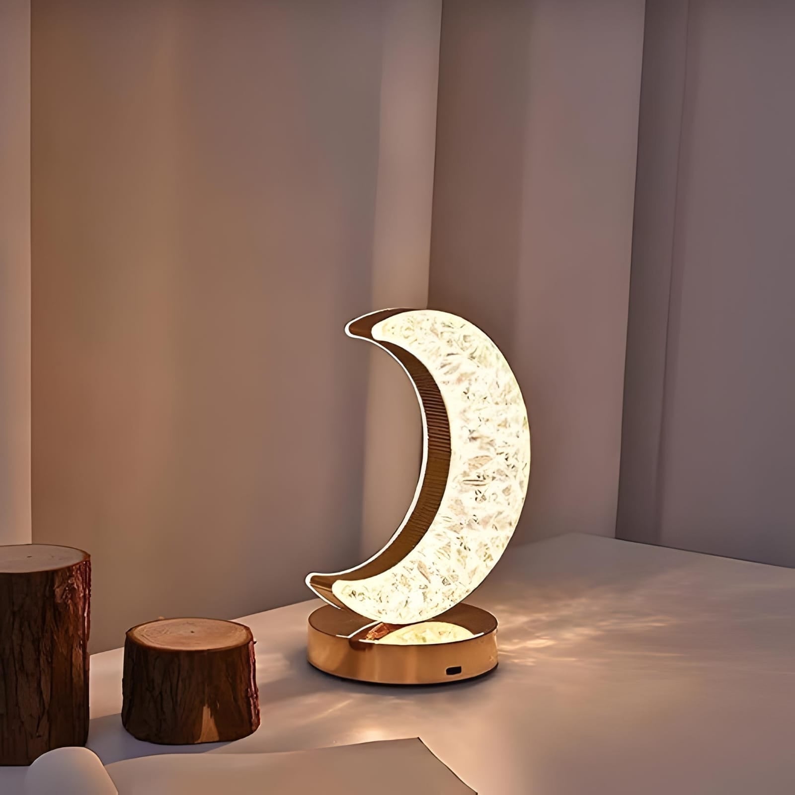 Moon Crystal Lamp