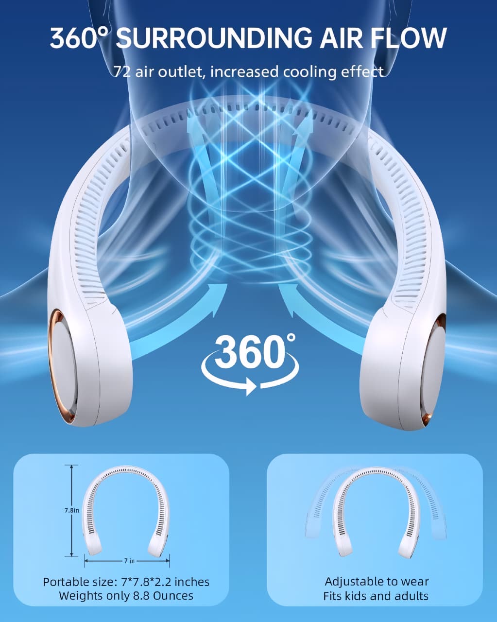 Portable Neck Fan