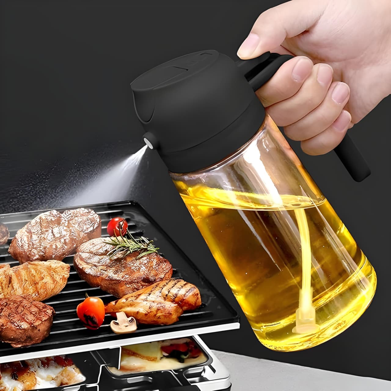 2 in 1 Oil Sprayer Bottle