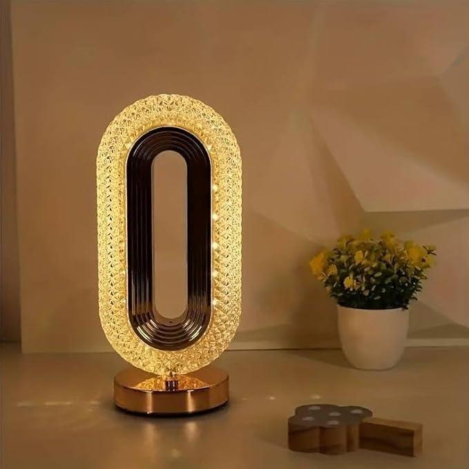 Oval Crystal Lamp