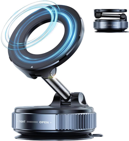 Retractable Car Charger & Vacuum Phone Holder Combo